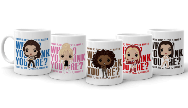Spice Girls - Caneca Funko Brits 97 - Kit com 5